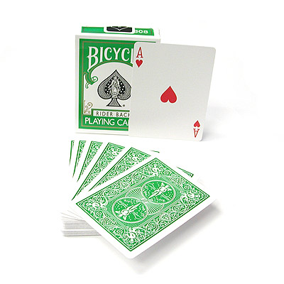 (image for) Green Back Deck - Playing Cards - Bicycle
