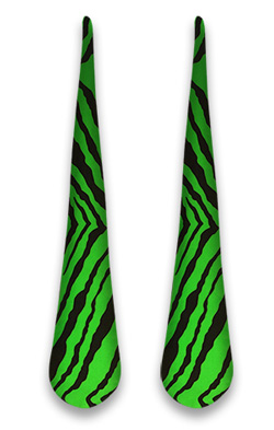 (image for) Sock Poi - Green Zebra