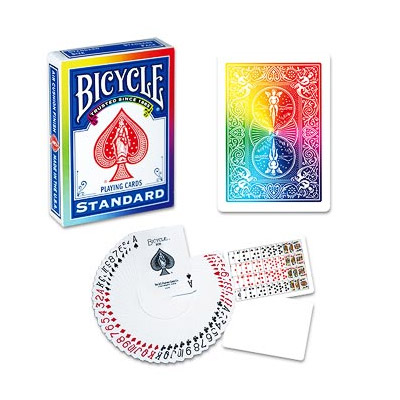 (image for) Rainbow Back - Bicycle Poker Deck