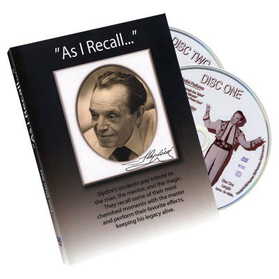 (image for) As I Recall - Tony Slydini (2 DVD Set)