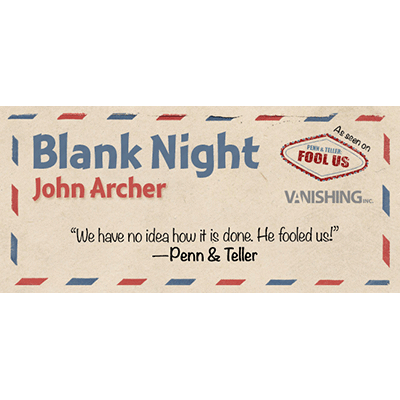 (image for) Blank Night - Blue - John Archer