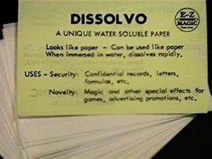 (image for) Dissolvo - aka - Spy Paper