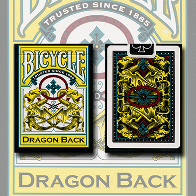 (image for) Dragon Bicycle Deck Yellow - Gamblers Warehouse