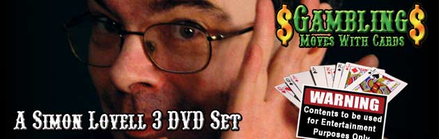 (image for) Gambling Moves With Cards 3 DVD Set - Simon Lovell