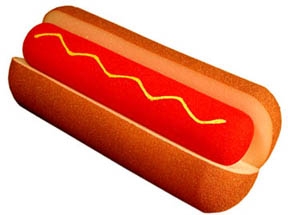 (image for) Hot Dog - Sponge - Large