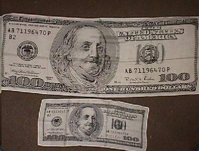 (image for) One Hundred Dollar Bill Silk
