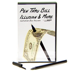 (image for) Pen Thru Bill Illusion With DVD