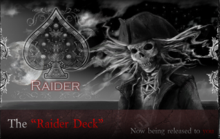 (image for) Black Raider Deck - Bicycle