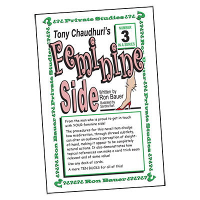 (image for) Ron Bauer Series: #3 - Tony Chaudhuri's Feminine Side