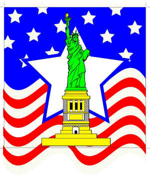 (image for) Statue of Liberty - Set of 2 Silks