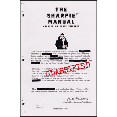 (image for) Sharpie Manual - Jesse Feinberg