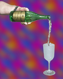 (image for) Airborne Champagne Bottle