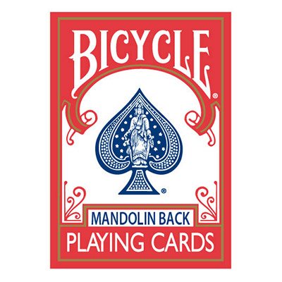 (image for) Mandolin Back - Bicycle Playing Card - Red - Click Image to Close
