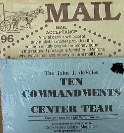 (image for) Ten Commandments Center Tear