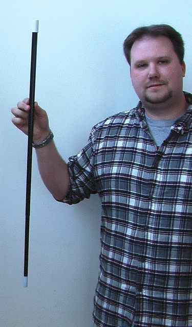 (image for) Appearing Cane - Plastic - Black Quick from Wand - Click Image to Close